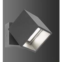 LCD LED-utomhusväggspot 5002, rörlig, grafit