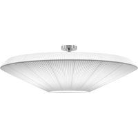 Bover taklampa Siam 120, höjd 36 cm, nickel/vit