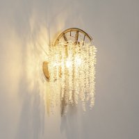 Lucea Vägglampa Grape, mässing antik Höjd 42 cm metall/glas 2 lampor.