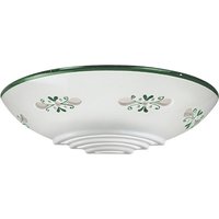 Cremasco Bassano - snygg keramikvägglampa, grön