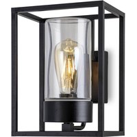 Moretti Luce Utomhusvägglampa Cubic³ 3363 svart/klar
