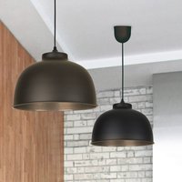COREP Dock hanging light, matt black, Ø 31 cm, metal