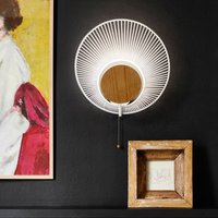 Forestier Oyster designer wall light, white