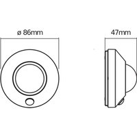 Veilleuse LED OSRAM NIGHTLUX CEILING, blanche, capteur, pile