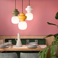 Ferroluce Copacabana hanging light, yellow
