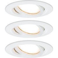 Paulmann Nova Plus 3-piece LED spot, round, white
