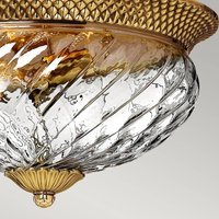 HINKLEY Plantation ceiling light, Ø 36 cm, brushed bronze