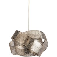 Searchlight Pendellampa Steffi, grå, metall, Ø 35 cm, E27