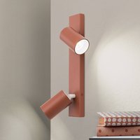 Orion Spot pour plafond Penn, rouge corail, longueur 35 cm, acier/aluminium