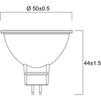 Sylvania GU5.3 4.6W 4000K 36° 425lm reflector LED bulb