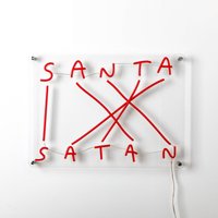 SELETTI Applique déco LED Santa-Satan, rouge