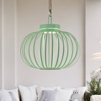JUST LIGHT. GmbH JUST LIGHT. Akuba LED table lamp, green, 33 cm, bamboo