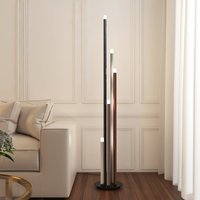 Lucande Stoika LED floor lamp, 150 cm, 5-bulb, metal