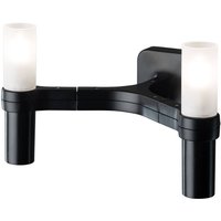 Nemo Crown Wandleuchte 2-flammig schwarz-plated