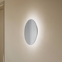 LED-spejl Ring M, Ø 29 cm, glas, varmhvid