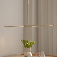 UMAGE LED-hänglampa Omni, mässingsfärgad Längd 107 cm 2 lampor