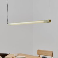 GEJST Radent hanging light, brass colour, length 138 cm, G13 LED