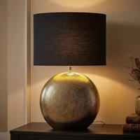 FISCHER & HONSEL Bordslampa Foro, brons/svart, höjd 53 cm