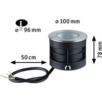 Paulmann Vanea LED deck light IP67, Ø 10cm