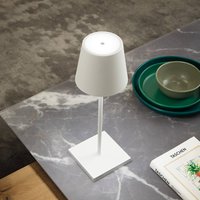 Zafferano Poldina L Desk rechargeable table lamp IP54 white