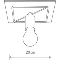 Nowodvorski Lighting Taklampa Coba Antique I, trä, 1 lampa