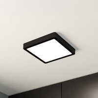 EGLO Plafonnier LED Fueva 5, IP20 noir 21x21cm