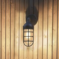 Konstsmide Applique d'extérieur Olbia, noir, aluminium, hauteur 33 cm