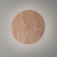 Envostar vägglampa Rito, ljust trä, Ø 30 cm