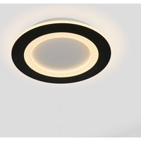 LED-loftlampe Ringo, Ø 39 cm, sort/hvid, jern/akryl, CCT