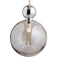 EBB & FLOW Uva L Hänglampa, boll silver rökgrå