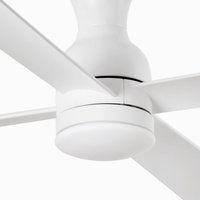 Wentylator sufitowy Fraser M z żarówką LED, DC, biały