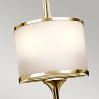 KICHLER Mona IP44 LED wall light, 55.9 cm, polished brass KICHLER Mona IP44 LED wall light, 55.9 cm, polished brass