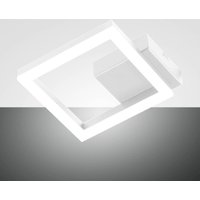Fabas Luce Applique murale LED Bard, blanc, 17 x 17 cm, métal, intensité variable