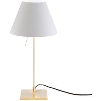 Luceplan Costanzina table lamp brass, mist white