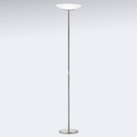 Knapstein LED-uplight-golvlampa Mika, nickel-krom