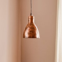 EGLO Priddy 1 vintagependellampa 1 lampa, koppar antik