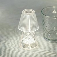 Newgarden LED table lamp Lola 12 lux, battery, transparent