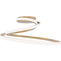 Luce Ambiente Design LED-taklampa COASTER, guldfärgad, längd 50 cm metall, CCT
