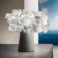 Slamp Clizia LED-bordslampa batteri dimbar fumé