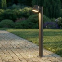 Lindby Ileyna bollard light, anthracite, metal, 70cm