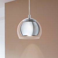 EGLO Rocamar 1-bulb pendant light in chrome