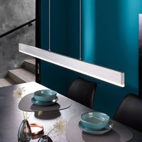 FISCHER & HONSEL Suspension LED Silvano, nickel, longueur 115 cm, CCT, variateur tactile