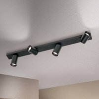 Orion Spot pour plafond Sean à 4 lampes, noir