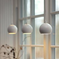 FRANDSEN Ball pendant light, matt white, Ø 12 cm