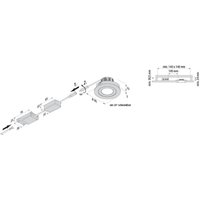 Hera LED recessed spotlight Eco SR 68 white 2,700 K Ø 8.5 cm aluminium