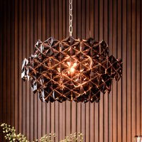 By Rydéns Monarque Mini hanging light, chrome/black, acrylic, E14