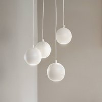 HELam Suspension Midway, 4 lampes, ronde, sable, GU10