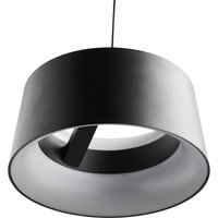 LOOM DESIGN LED hanging light Cookie, black aluminium Ø 15 cm