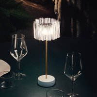 Slamp Accordéon Battery table lamp prism/white