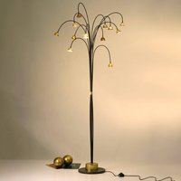 Holländer Impressive LED floor lamp Fontaine brown-gold